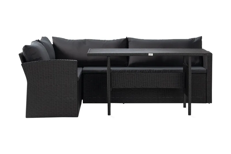 James Light Soffgrupp Utomhus  5-sits - Svart - Utemöbler - Utegrupp - Loungegrupp