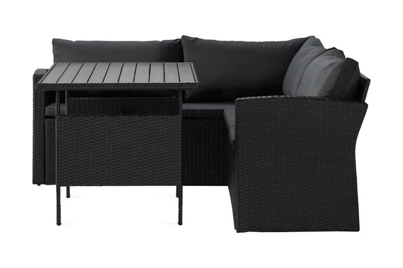 James Light Soffgrupp Utomhus  5-sits - Svart - Utemöbler - Utegrupp - Loungegrupp