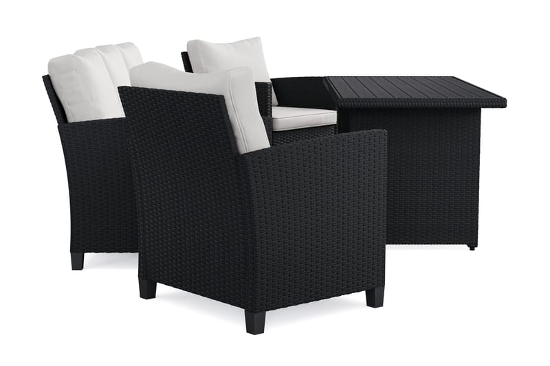James Light Soffgrupp utomhus i konstrotting - Svart - Utemöbler - Utegrupp - Loungegrupp
