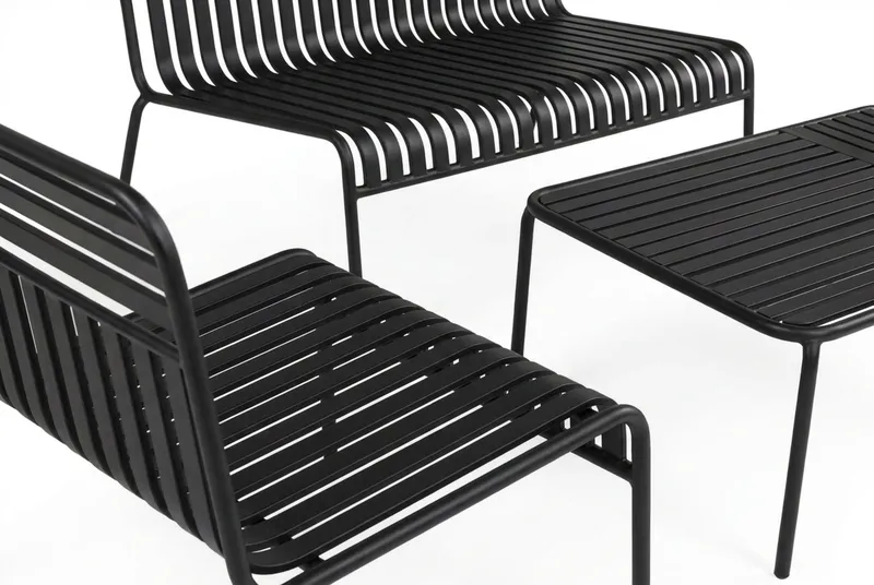 Jarva Liten 4-sits Soffgrupp Utomhus i metall - Antracit - Utemöbler - Utegrupp - Loungegrupp