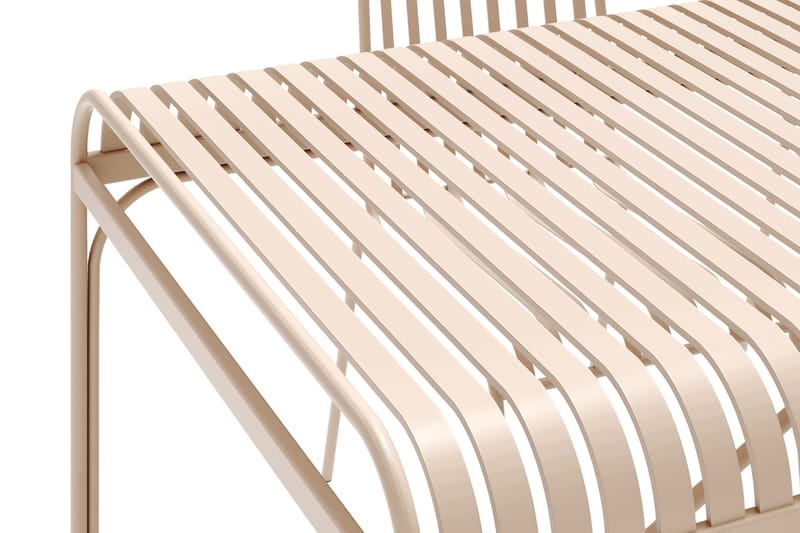 Jarva Liten Matgrupp Utomhus 200 cm med 4 stolar i metall - Beige - Utemöbler - Utegrupp - Matgrupper utomhus