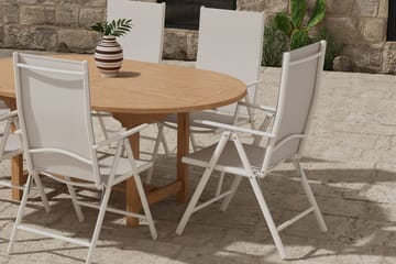 Kenya Förlängningsbart Matbord Utomhus 180-240 cm med 6 Break Karmstol - Utemöbler - Utegrupp - Matgrupper utomhus