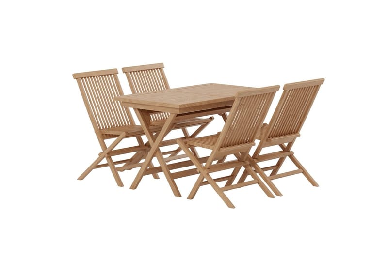 Kenya Matbord Utomhus 120 cm med 4 Kenya Utestol Hopfällbar - Utemöbler - Utegrupp - Matgrupper utomhus