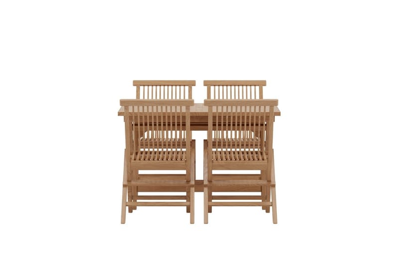Kenya Matbord Utomhus 120 cm med 4 Kenya Utestol Hopfällbar - Utemöbler - Utegrupp - Matgrupper utomhus