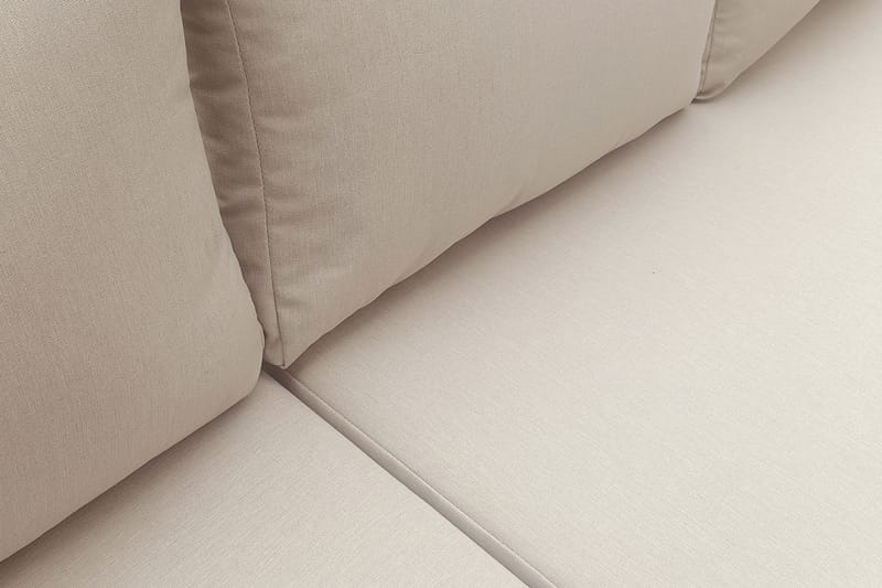 Lainelle 4-sits Soffgrupp för altan och terrass med beige dynor - Beige - Utemöbler - Utegrupp - Loungegrupp