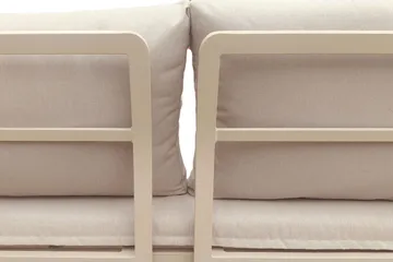 Lainelle 4-sits Soffgrupp för altan och terrass med beige dynor - Beige - Utemöbler - Utegrupp - Loungegrupp