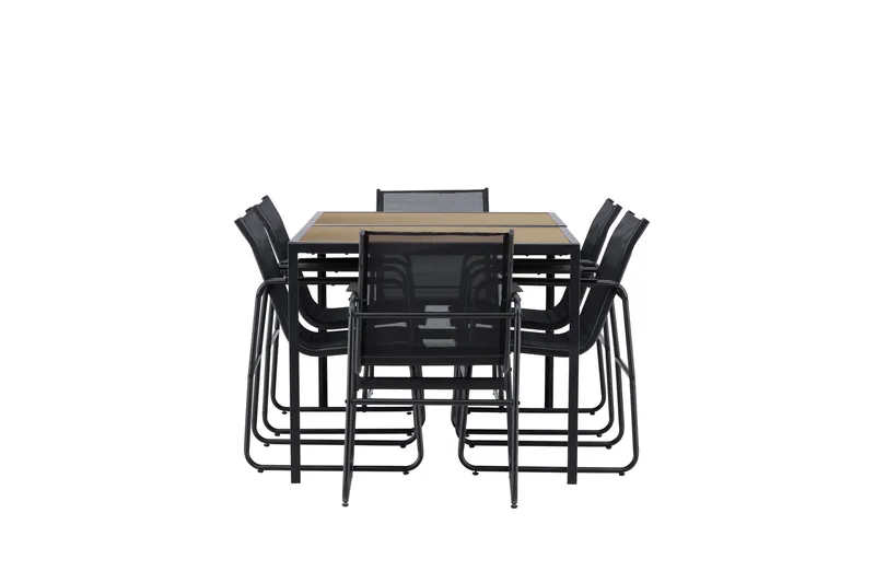 Lampedusa Matgrupp Utomhus 6-sits - Svart - Utemöbler - Utegrupp - Matgrupper utomhus