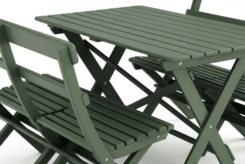 Landet Utomhus matgrupp 118x70x74 cm med 2 soffor - Grön - Utemöbler - Utegrupp - Matgrupper utomhus