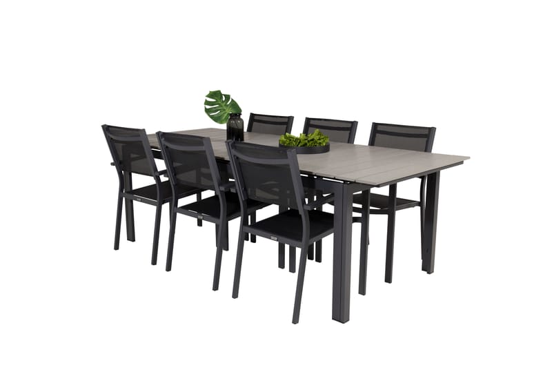 Levels Matgrupp Utomhus 230-310 cm Rektangulär med 6 Copacabana Utestolar - Utemöbler - Utegrupp - Matgrupper utomhus