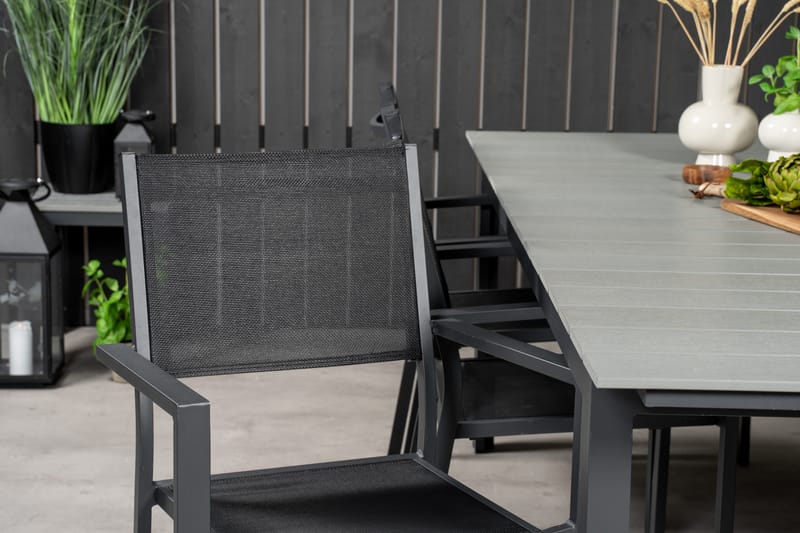 Levels Matgrupp Utomhus 230-310 cm Rektangulär med 6 Copacabana Utestolar - Utemöbler - Utegrupp - Matgrupper utomhus