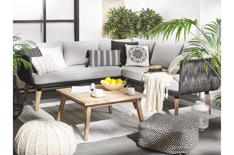 Alcamo Loungegrupp Utomhus - Grå - Utemöbler - Utegrupp - Loungegrupp