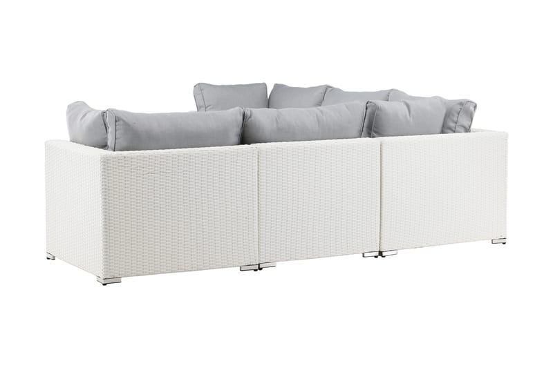 Amazon Loungesoffa Utomhus - Grå/Vit - Utemöbler - Utegrupp - Loungegrupp