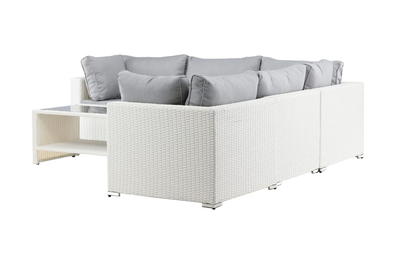 Amazon Loungesoffa Utomhus - Grå/Vit - Utemöbler - Utegrupp - Loungegrupp