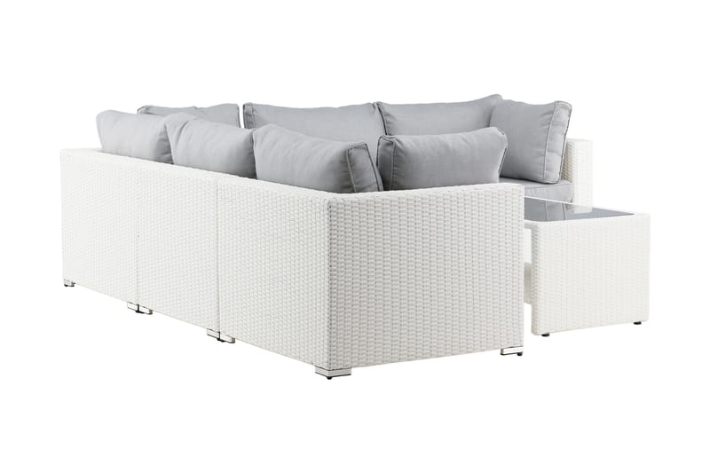 Amazon Loungesoffa Utomhus - Grå/Vit - Utemöbler - Utegrupp - Loungegrupp