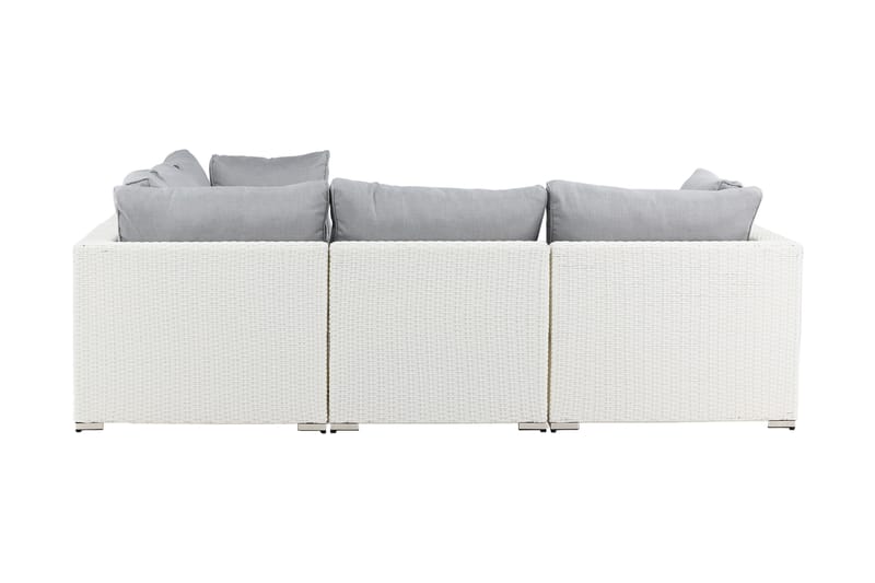 Amazon Loungesoffa Utomhus - Grå/Vit - Utemöbler - Utegrupp - Loungegrupp