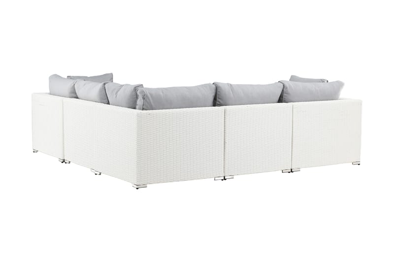 Amazon Loungesoffa Utomhus - Grå/Vit - Utemöbler - Utegrupp - Loungegrupp