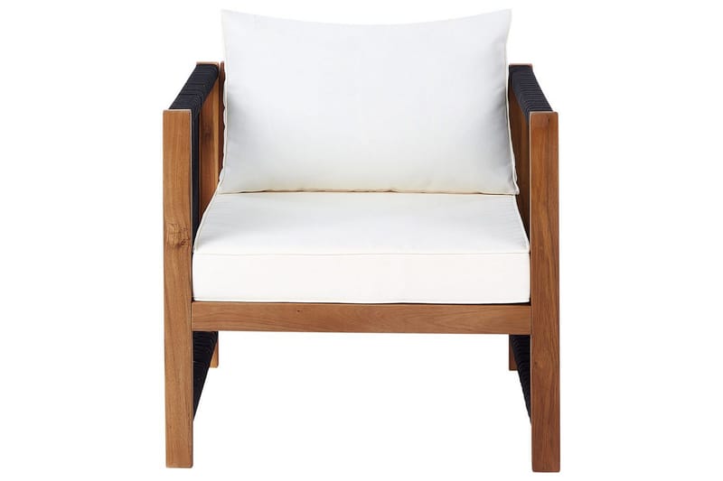 Loungegrupp Antria Ljus trä/svart - Ljus trä/svart - Utemöbler - Utegrupp - Loungegrupp