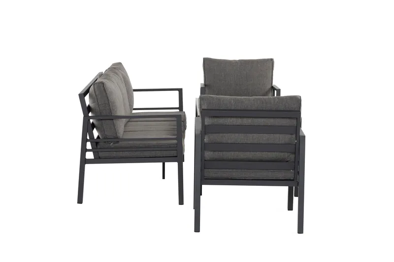 Ariany Soffgrupp - Svart / Gråa dynor - Utemöbler - Utegrupp - Loungegrupp