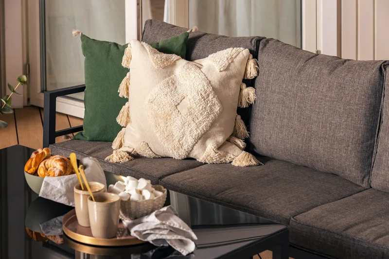 Ariany Soffgrupp - Svart / Gråa dynor - Utemöbler - Utegrupp - Loungegrupp