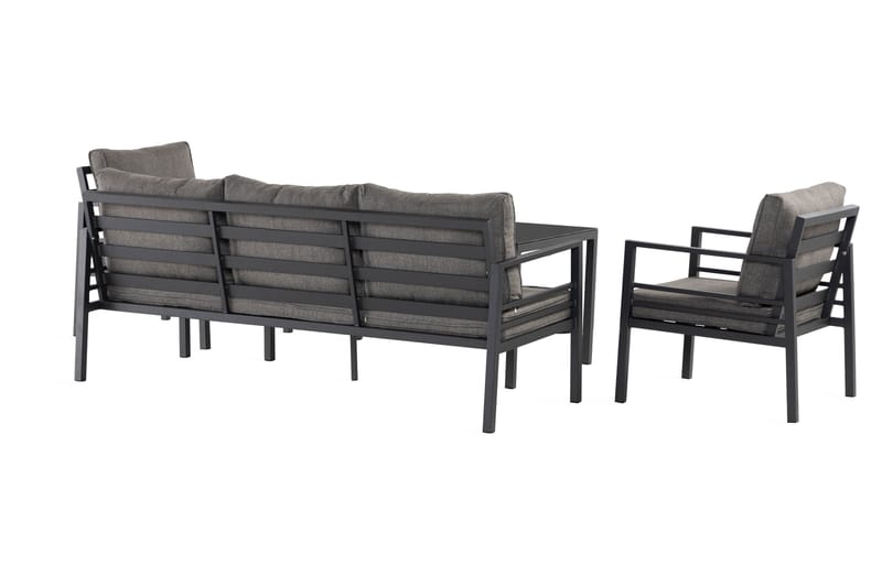 Ariany Soffgrupp - Svart / Gråa dynor - Utemöbler - Utegrupp - Loungegrupp