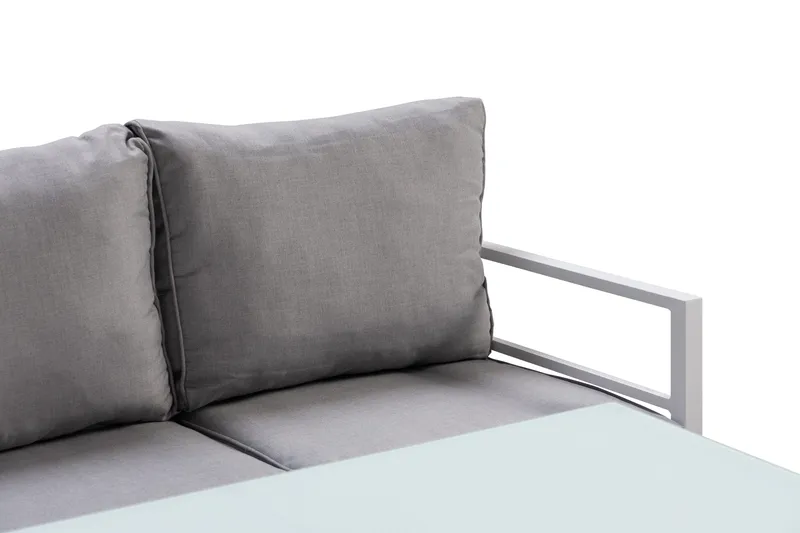 Ariany Soffgrupp - Vit / Gråa dynor - Utemöbler - Utegrupp - Loungegrupp