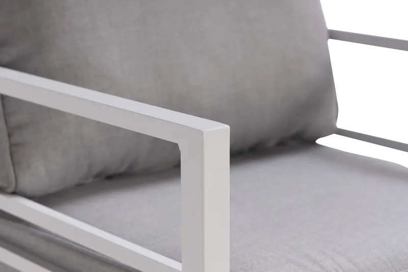 Ariany Soffgrupp - Vit / Gråa dynor - Utemöbler - Utegrupp - Loungegrupp