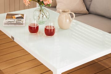 Ariany Soffgrupp - Vit / Gråa dynor - Utemöbler - Utegrupp - Loungegrupp