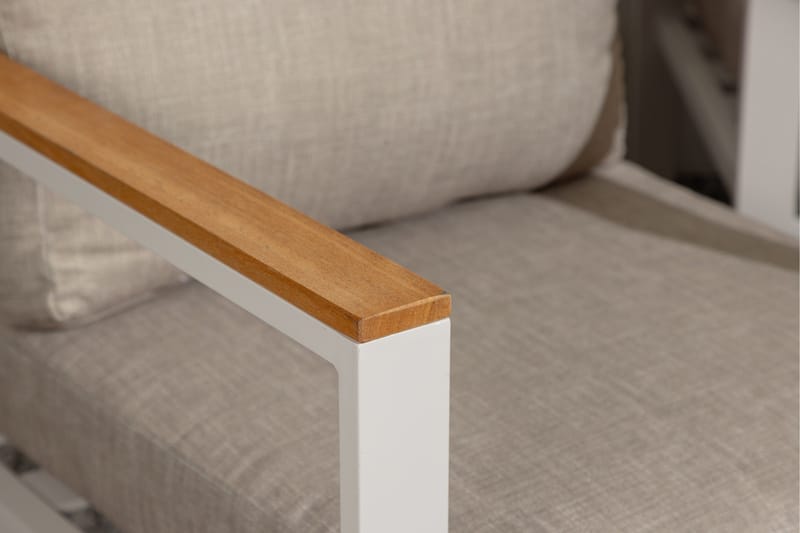 Aspvik Soffgrupp 5-sits - Grå / Beigea dynor - Utemöbler - Utegrupp - Loungegrupp