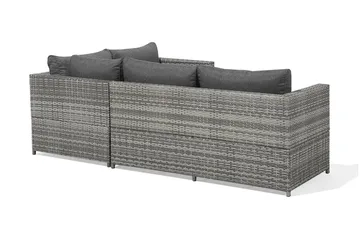 Avola Loungegrupp Utomhus 212 cm - Grå - Utemöbler - Utegrupp - Loungegrupp