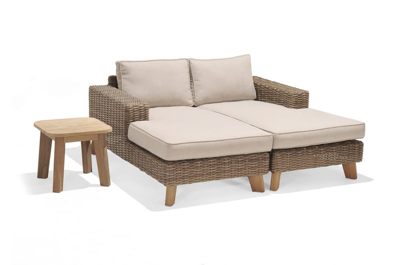 BAHAMAS Loungegrupp Utomhus 2-4-sits Beige - Utemöbler - Utegrupp - Loungegrupp