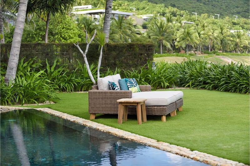 BAHAMAS Loungegrupp Utomhus 2-4-sits Beige - Utemöbler - Utegrupp - Loungegrupp