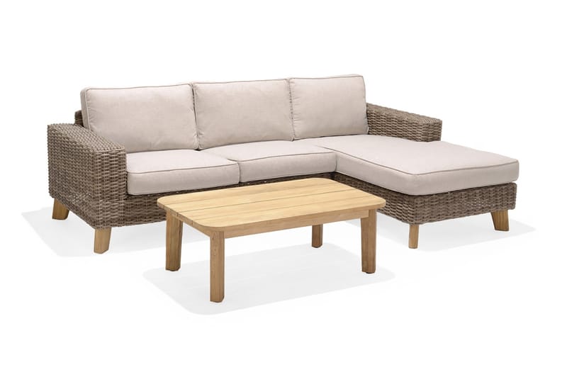 BAHAMAS Loungegrupp Utomhus 3-4-sits Beige - Utemöbler - Utegrupp - Loungegrupp