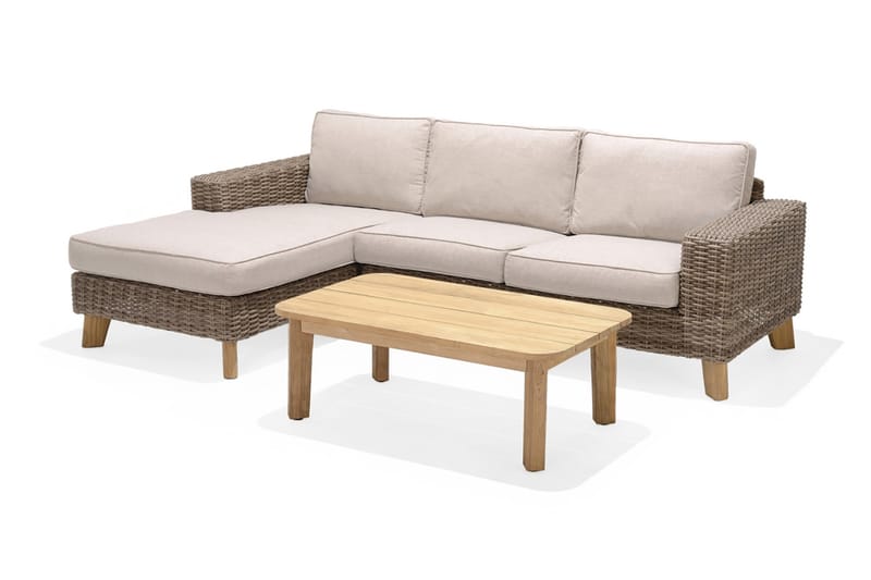 BAHAMAS Loungegrupp Utomhus 4-sits Beige - Utemöbler - Utegrupp - Loungegrupp