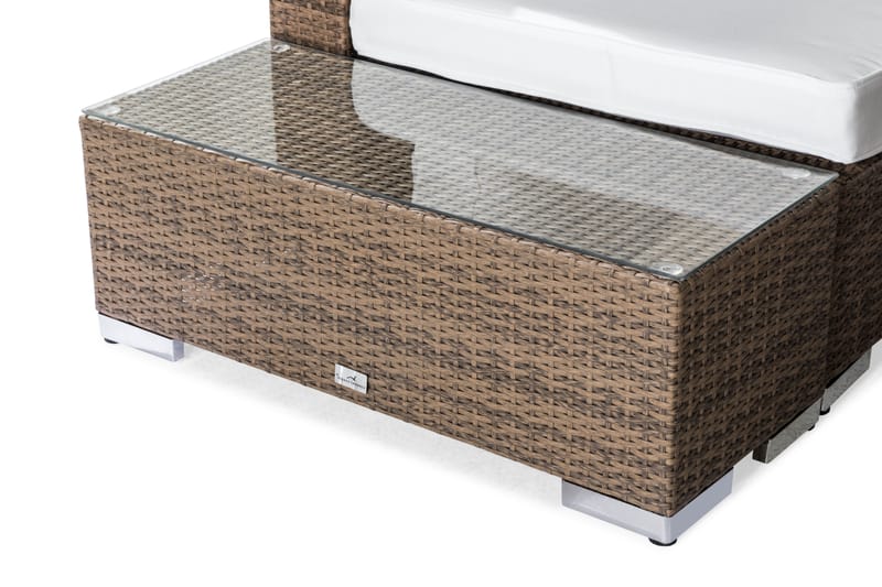 BAHAMAS Loungegrupp Utomhus 4-sits Bord Avslut Sand - Utemöbler - Loungemöbler