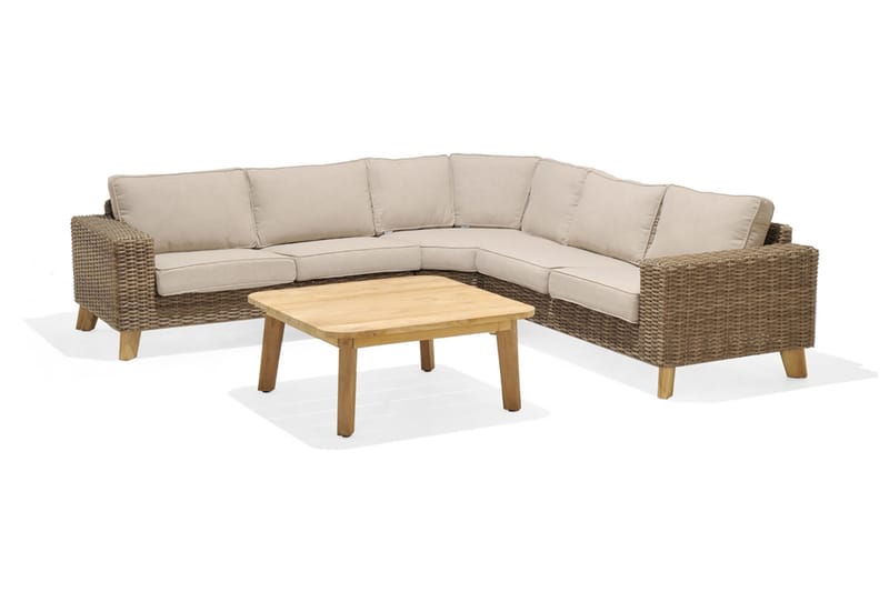 BAHAMAS Loungegrupp Utomhus 5-sits Beige - Utemöbler - Utegrupp - Loungegrupp