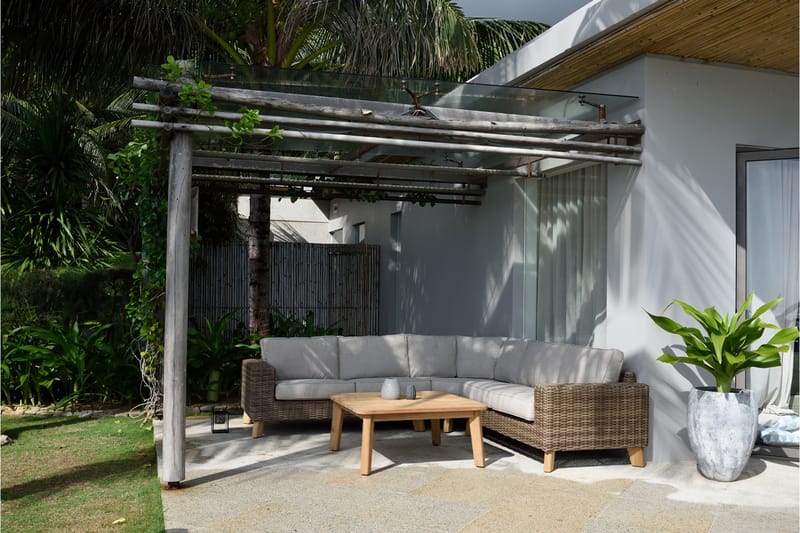 BAHAMAS Loungegrupp Utomhus 5-sits Beige - Utemöbler - Utegrupp - Loungegrupp