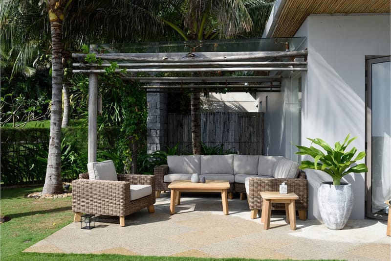 BAHAMAS Loungegrupp Utomhus 5-sits Beige - Utem�öbler - Utegrupp - Loungegrupp