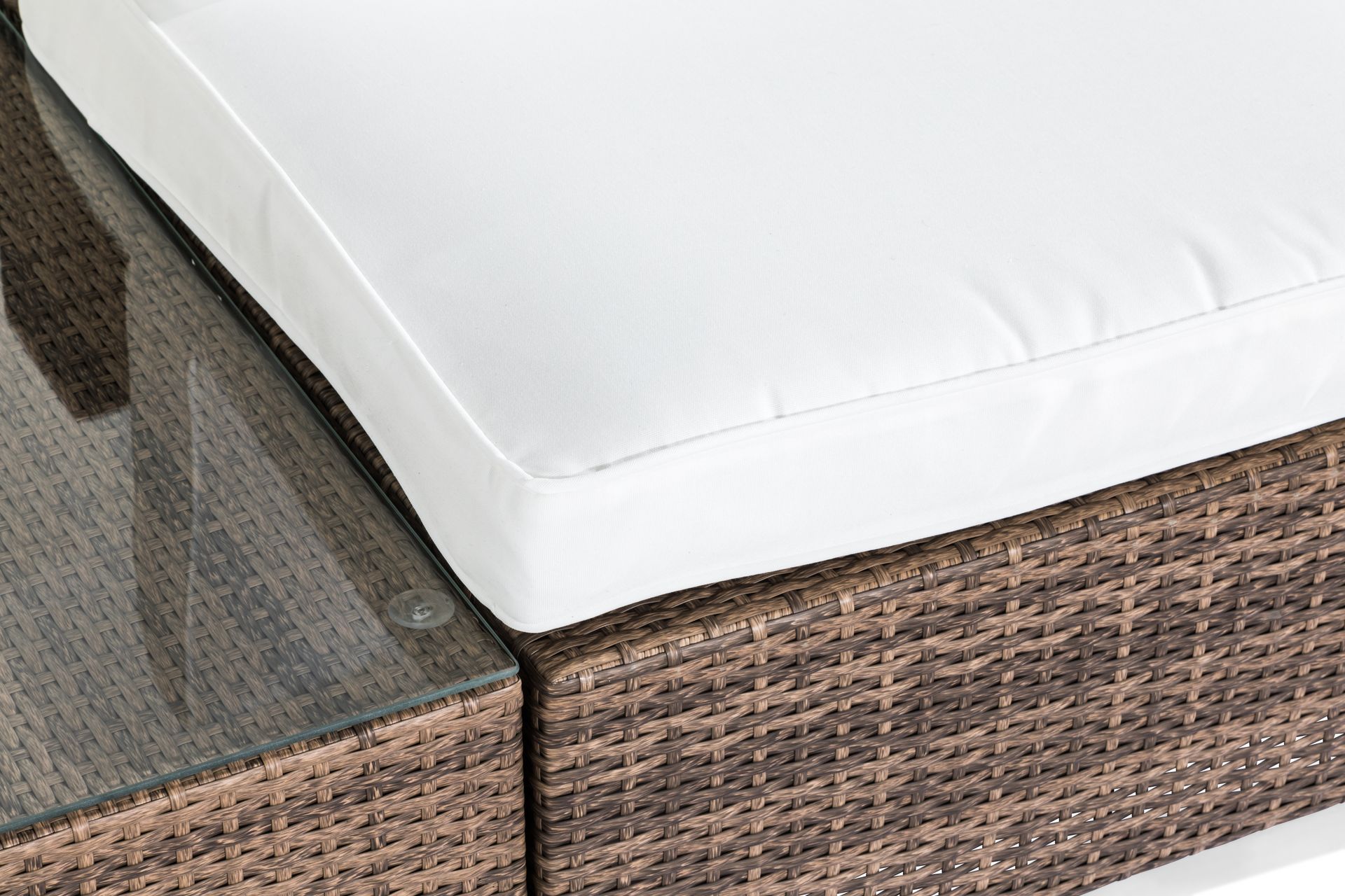 BAHAMAS Loungegrupp Utomhus 5-sits Bord Avslut Sand - Utemöbler - Loungemöbler