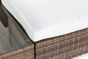 BAHAMAS Loungegrupp Utomhus 5-sits Bord Avslut Sand - Utemöbler - Loungemöbler