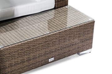 BAHAMAS Loungegrupp Utomhus 5-sits Bord Avslut Sand - Utemöbler - Loungemöbler