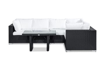 BAHAMAS Loungegrupp Utomhus 5-sits Bord Svart