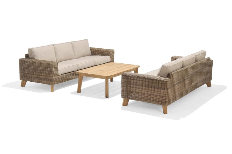 BAHAMAS Loungegrupp Utomhus 6-sits Beige - Utemöbler - Utegrupp - Loungegrupp