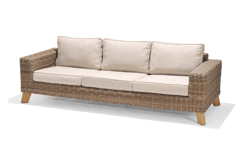 BAHAMAS Loungegrupp Utomhus 6-sits Beige - Utemöbler - Utegrupp - Loungegrupp