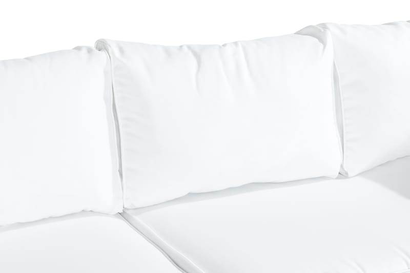 BAHAMAS Loungegrupp Utomhus 6-sits Bord Fåtölj Divan Svart - Utemöbler - Loungemöbler