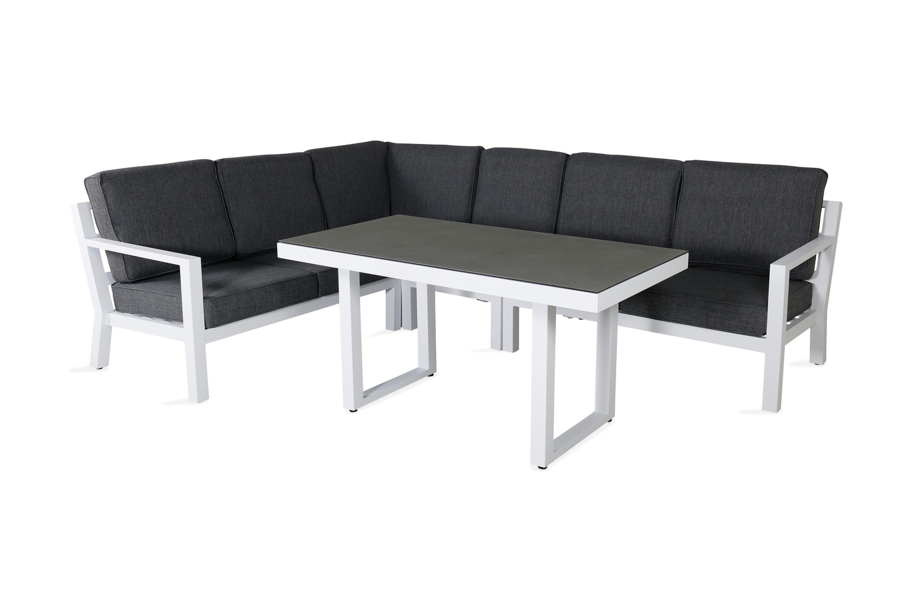 barcelona hörnloungegrupp utomhus - vit