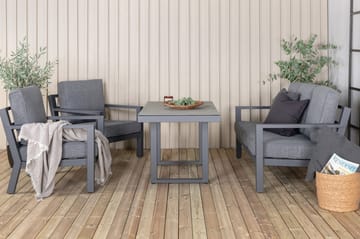 Barcelona Loungegrupp Svart - Venture Home - Utemöbler - Utegrupp - Loungegrupp
