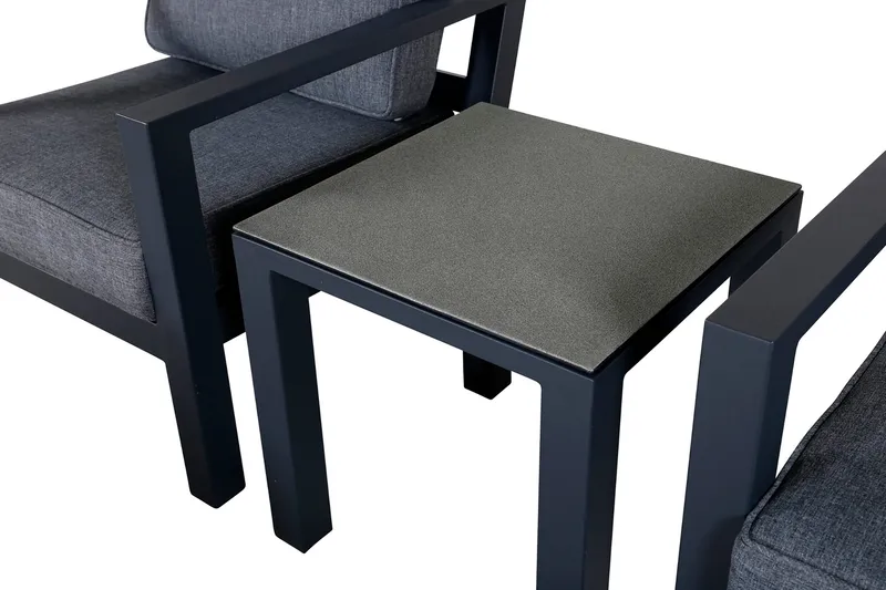 Barcelona Loungegrupp Utomhus - Svart - Utemöbler - Utegrupp - Loungegrupp