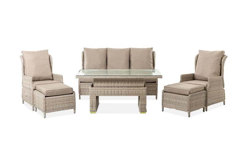 Basel Trädgårdsgrupp - Utemöbler - Utegrupp - Loungegrupp