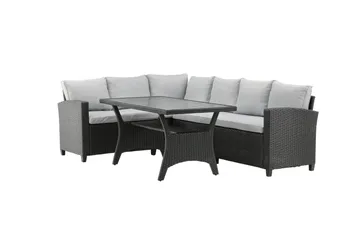 Bentwood Loungegrupp Utomhus 5-sits - Svart/Grå - Utemöbler - Utegrupp - Loungegrupp