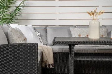 Bentwood Loungegrupp Utomhus 5-sits - Svart/Grå - Utemöbler - Utegrupp - Loungegrupp